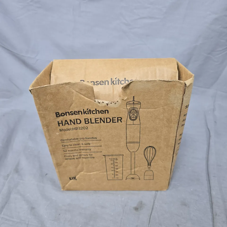 BONSENKITCHEN HAND BLENDER HB3202 – BOXED