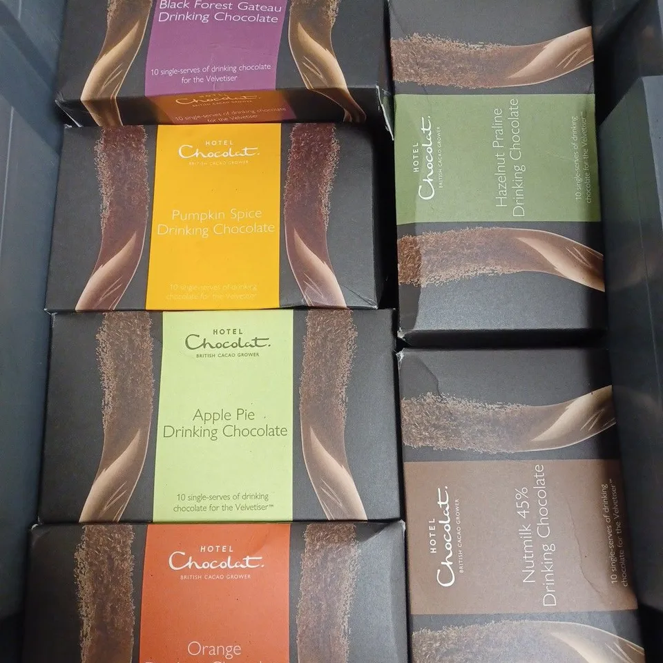 HOTEL CHOCOLAT DRINKING CHOCOLATE IN VARIOUS FLAVOURS FOR HOTEL CHOCOLAT VELVETISER 