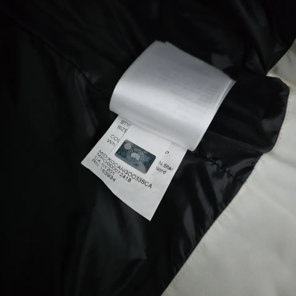 CANADA GOOSE ARCTIC PROGRAM VEST – WHITE QUILTED PUFFER, XS (UK XS) 