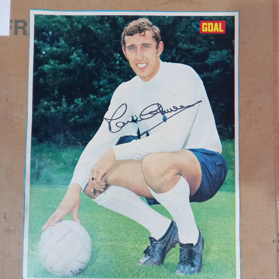 SMALL ASSORTMENT OF MARTIN CHIVERS SIGNED FOOTBALL PHOTOS