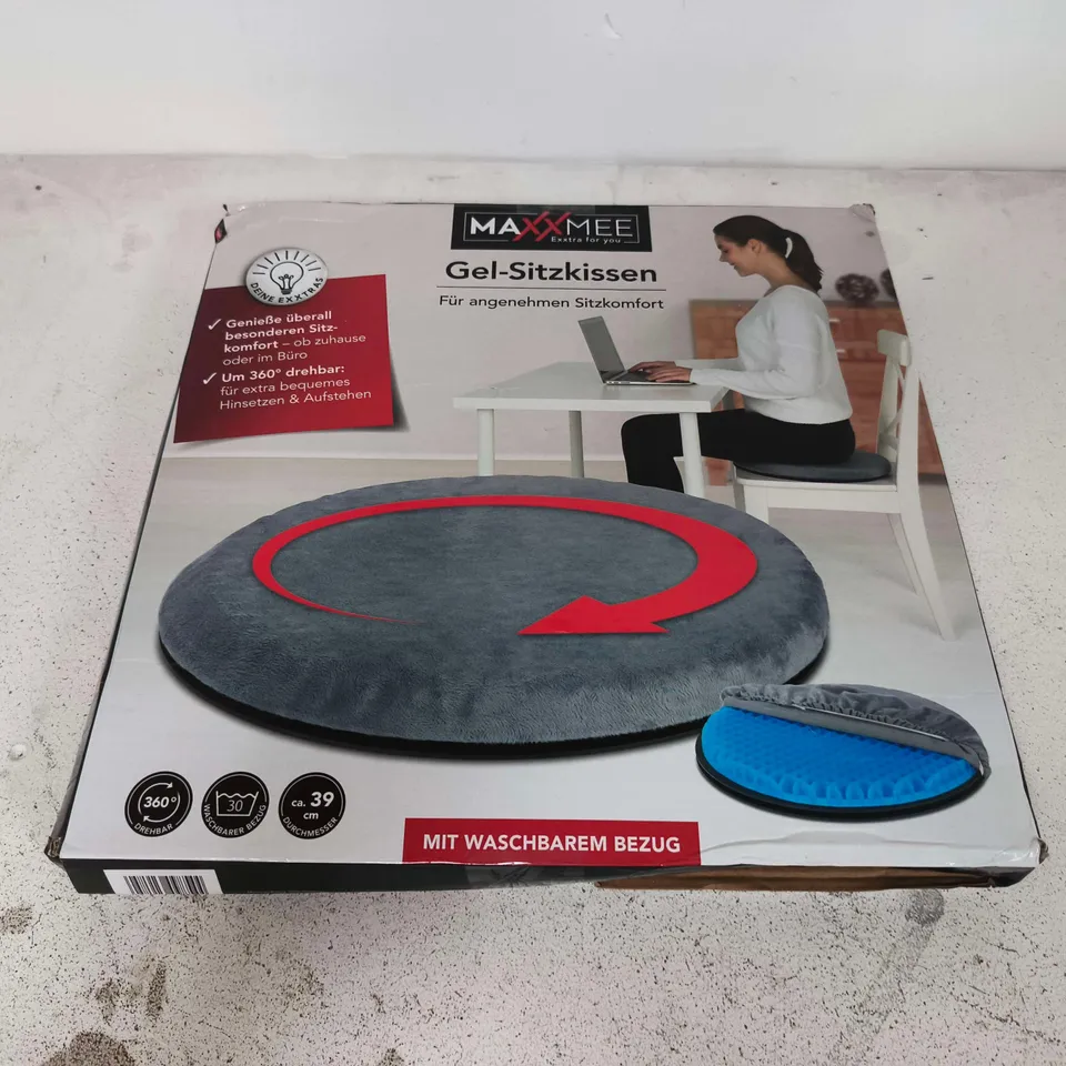 BOXED MAXX MEE ROTATING GEL SEAT CUSHION