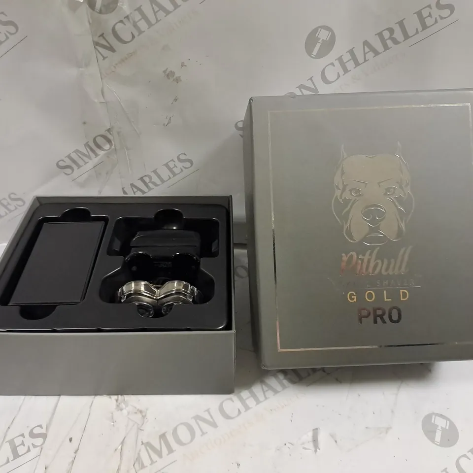 BOXED PITBULL SKULL SHAVER GOLD PRO