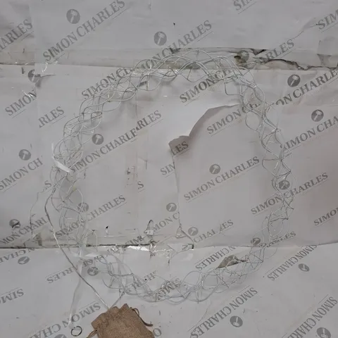 KELLY HOPPEN WHITE LIGHT UP WREATH