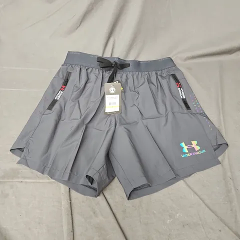 UNDER ARMOUR COMPRESSION SHORTS IN GREY MULTI SIZE L