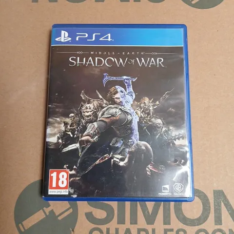 MIDDLE-EARTH: SHADOW OF WAR FOR PS4 