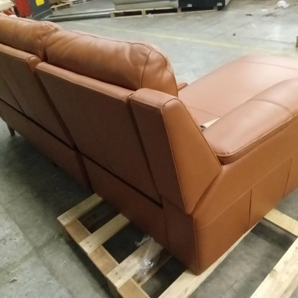 QUALITY DESIGNER DESIGNER POWER RECLINER LEATHER CORNER CHAISE SOFA - HAZEL