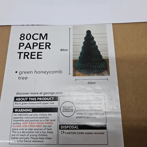 PALLET OF APPROXIMATELY 12 CASES, EACH CONTAINING 6 BRAND NEW 80cm PAPER TREES
