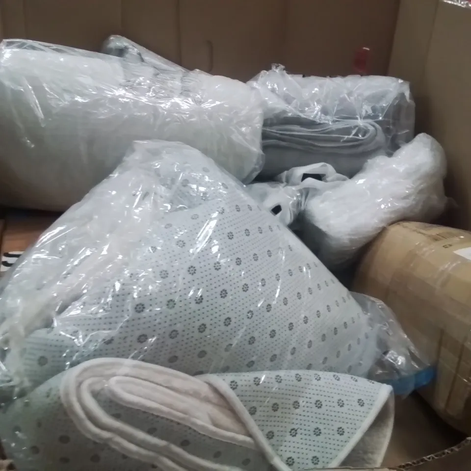 PALLET OF ASSORTED HOUSEHOLD GOODS AND PRODUCTS TO INCLUDE;AIR COOLER,AREA RUG,INSECT KILLER MACHINE