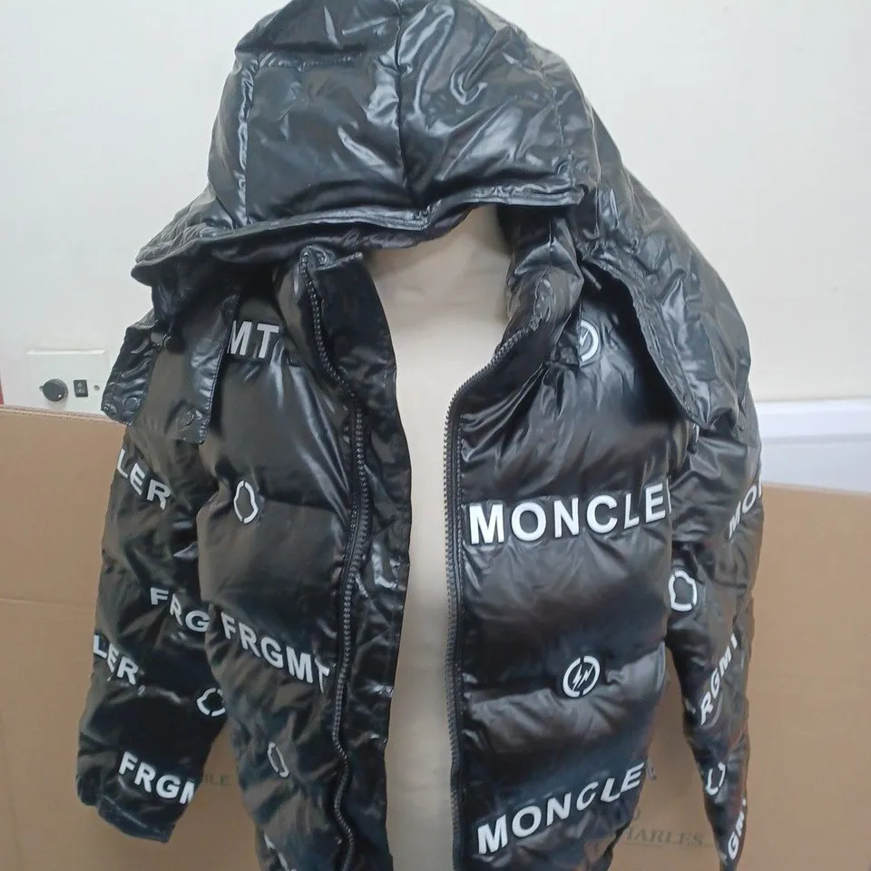 MONCLER BLACK PUFFA JACKET SIZE S 