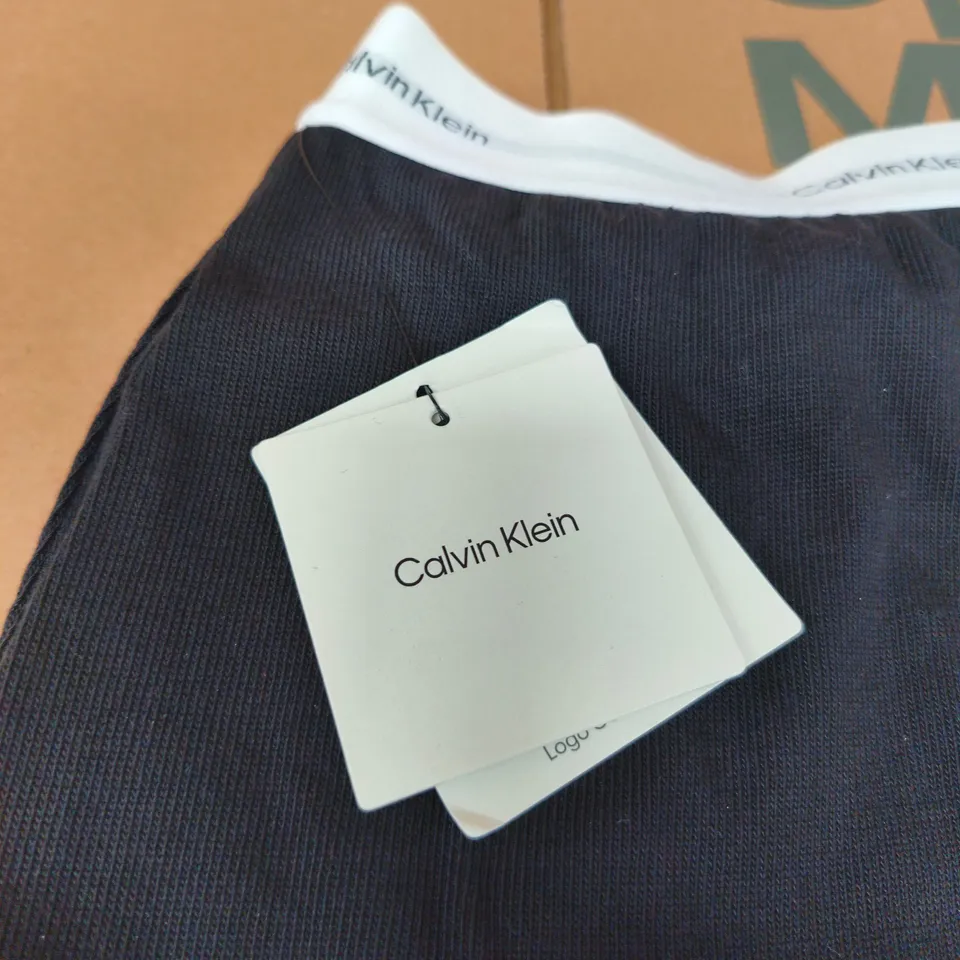 CALVIN KLEIN LOGO JERSEY PANT – BLACK, SIZE M