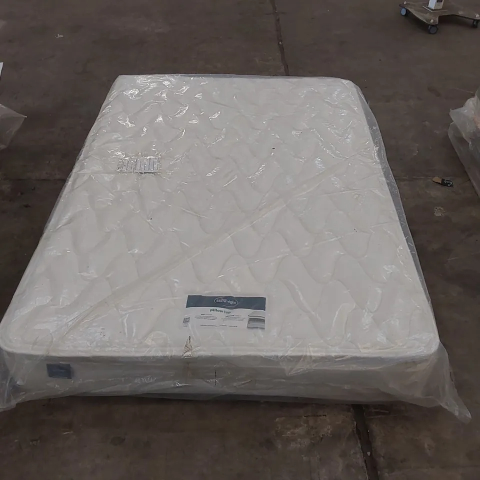 QUALITY BAGGED 4'6" DOUBLE SILENTNIGHT MIRACOIL SPRUNG PIPPA ULTIMATE PILLOWTOP FIRM MATTRESS RRP £429