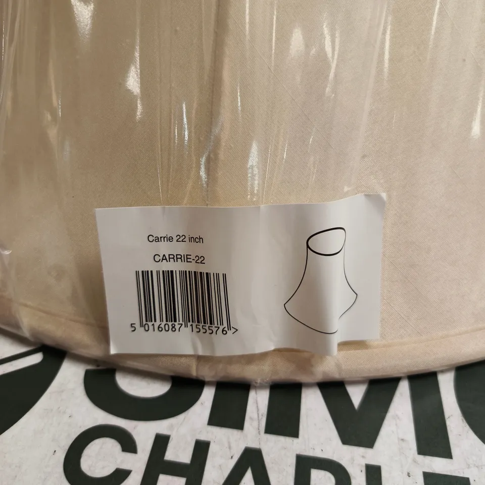 22" BELL CARRIE LAMPSHADE IVORY BOXED