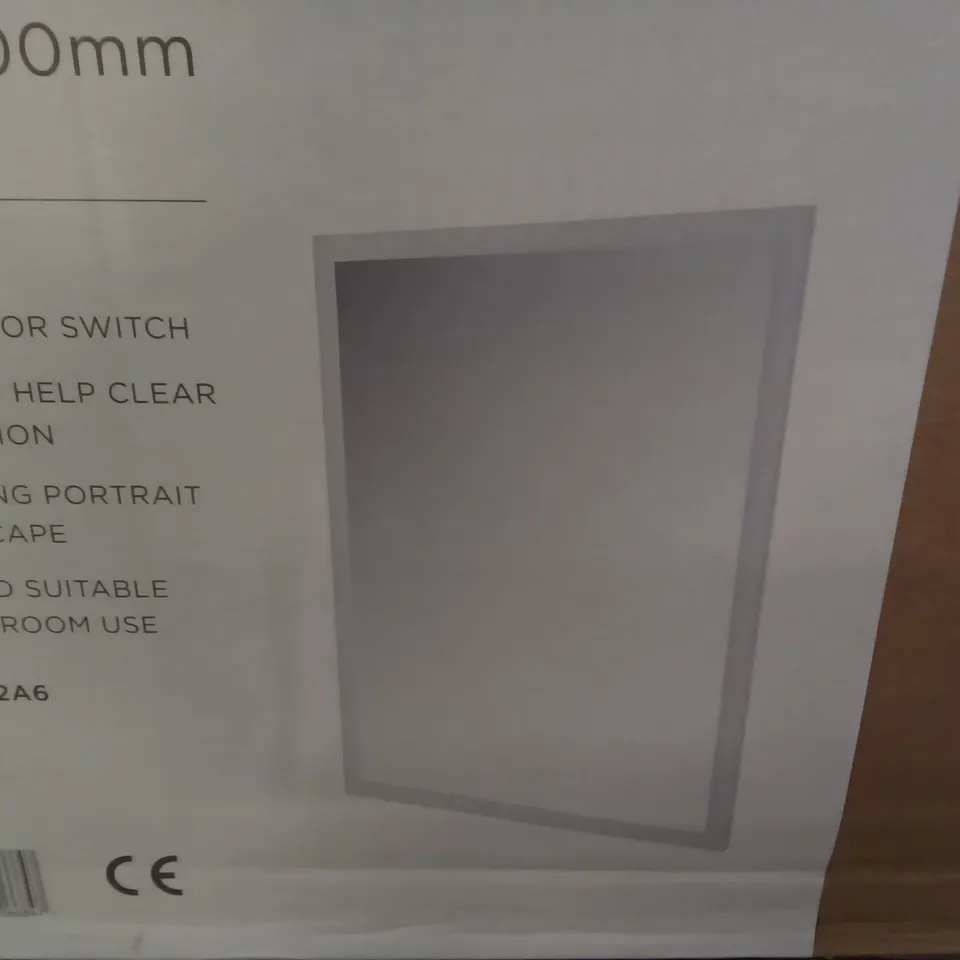 BOXED ELATION LED ILLUMINATED MIRROR 800×600MM