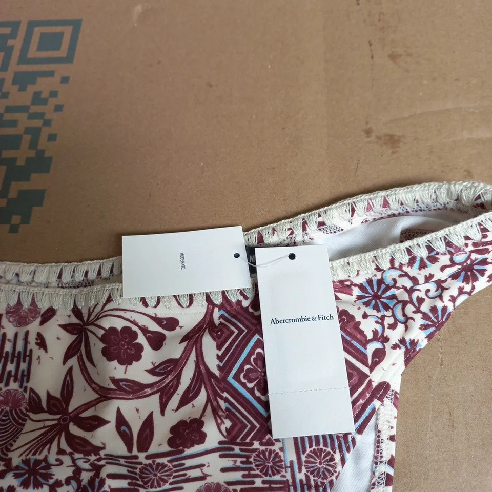 ABERCROMBIE & FITCH WOMEN'S BIKINI BOTTOM – FLORAL PRINT, SIZE M