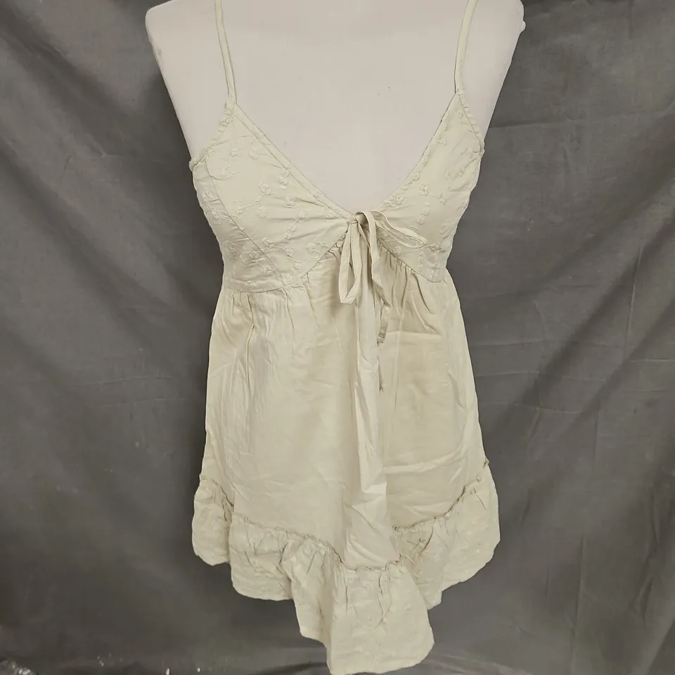 MISS SELFRIDGE PETITE MINI DRESS IN SAGE GREEN SIZE 12