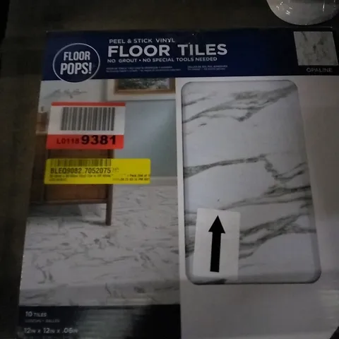 BOXED VINYL TILE IN OFF WHITE 30.48CM