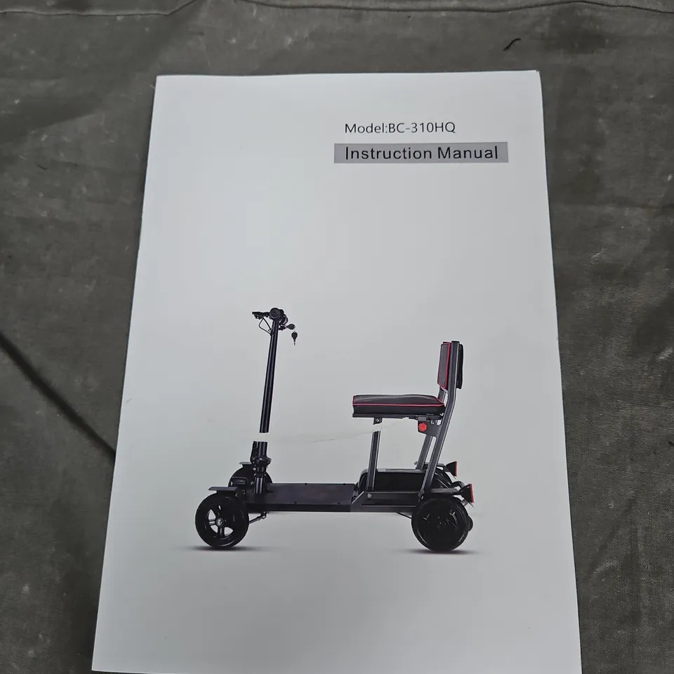 BOXED LIGHTWEIGHT FOLDING ELECTRIC SCOOTER - MODEL BC-310HQ - COLLECTION ONLY 