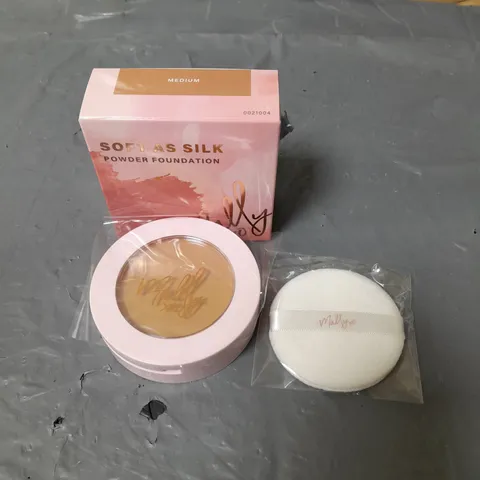 MALLY SOFT AS SILK POWDER FOUNDATION - MEDIUM - 8G