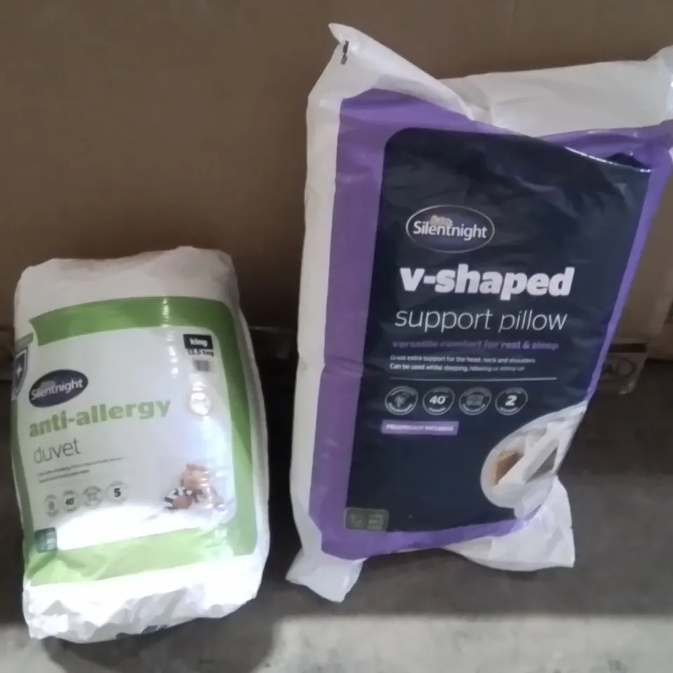 PALLET CONTAINING A LARGE QUANTITY OF BEDDING PRODUCTS TO INCLUDE:DUVETS,PILLOWS 