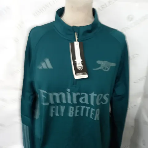 ARSENAL FC 1/4 ZIP TRAINING TOP SIZE M