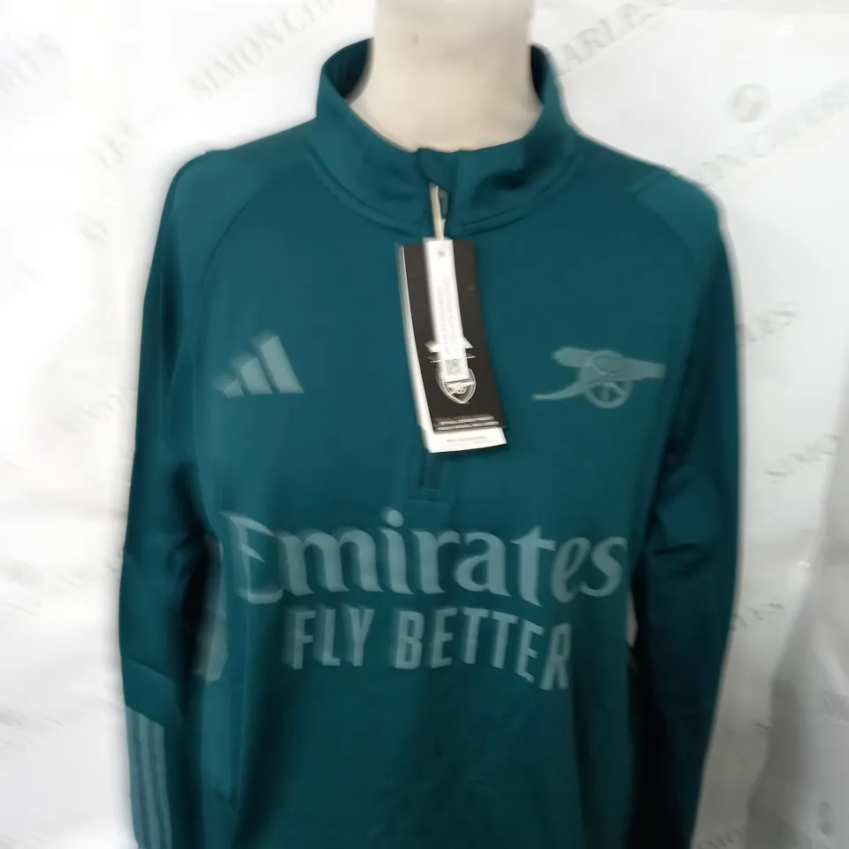 ARSENAL FC 1/4 ZIP TRAINING TOP SIZE M