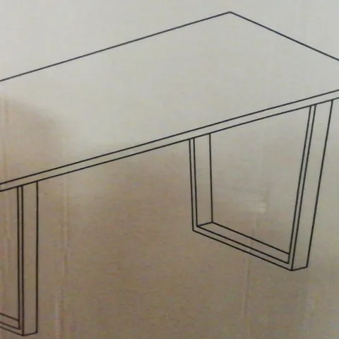 BOXED JACKSON DINING TABLE IN RUSTIC PINE - H75 X W180 X D82.5CM 