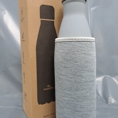 NUACTIV STAINLESS STEEL BOTTLE IN GREY