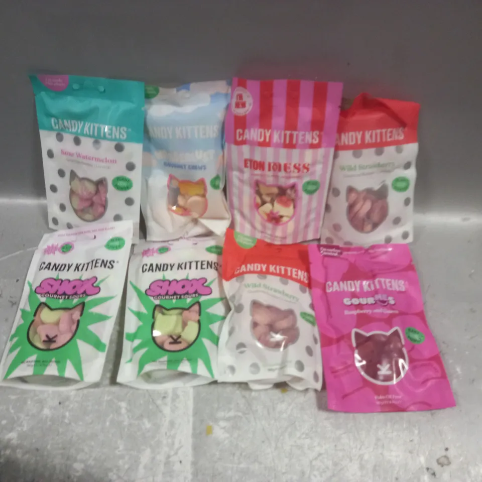 APPROXIMATELY 10 PACKS OF ASSORTED CANDY KITTENS 140G 