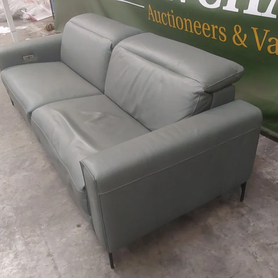QUALITY DESIGNER ITALIAN MADE GARY 4 SEATER ELECTRIC RECLINER LEATHER SOFA 
