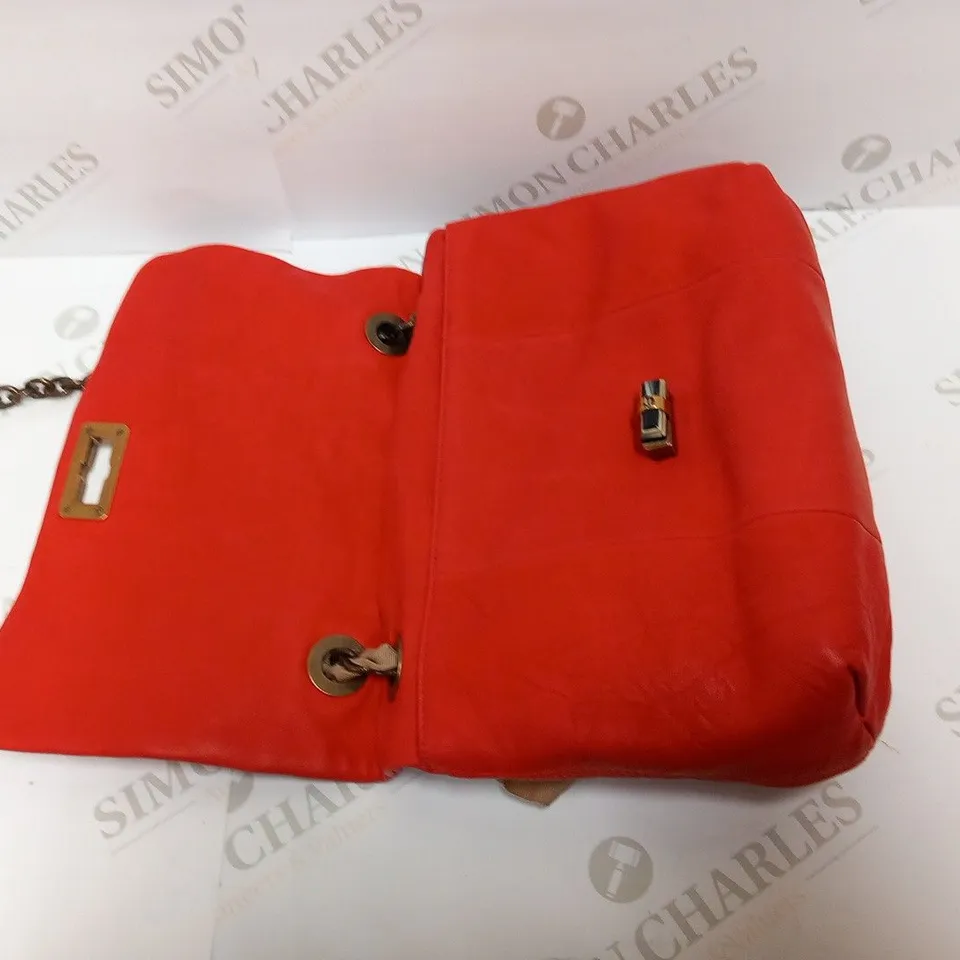 LANVIN PARIS BAG HAPPY MEDIUM PATCHWORK VERMILLION 