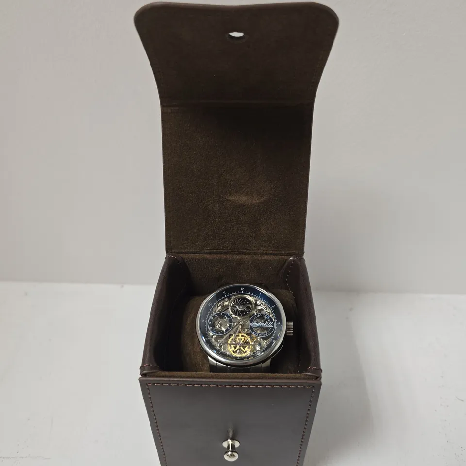 INGERSOLL I07707 THE JAZZ DUAL TIME AUTOMATIC MENS WATCH 42MM