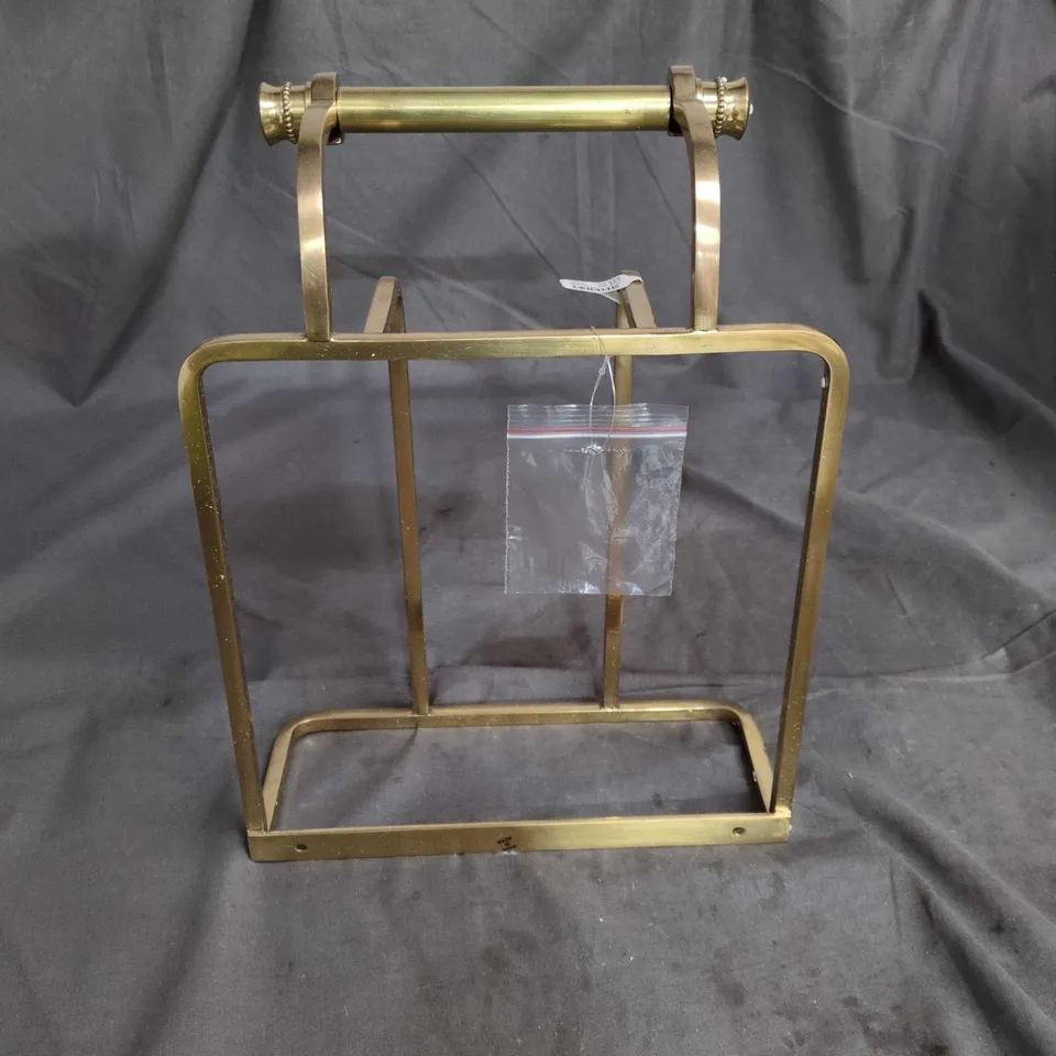 BRONZE FINISH MAGAZINE HOLDER
