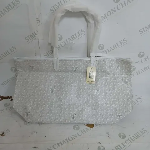 GOYARD WHITE SHORT STRAP HAND BAG