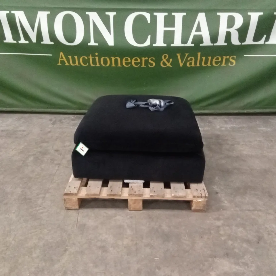 QUALITY DESIGNER ASHER VELVET FOOTSTOOL