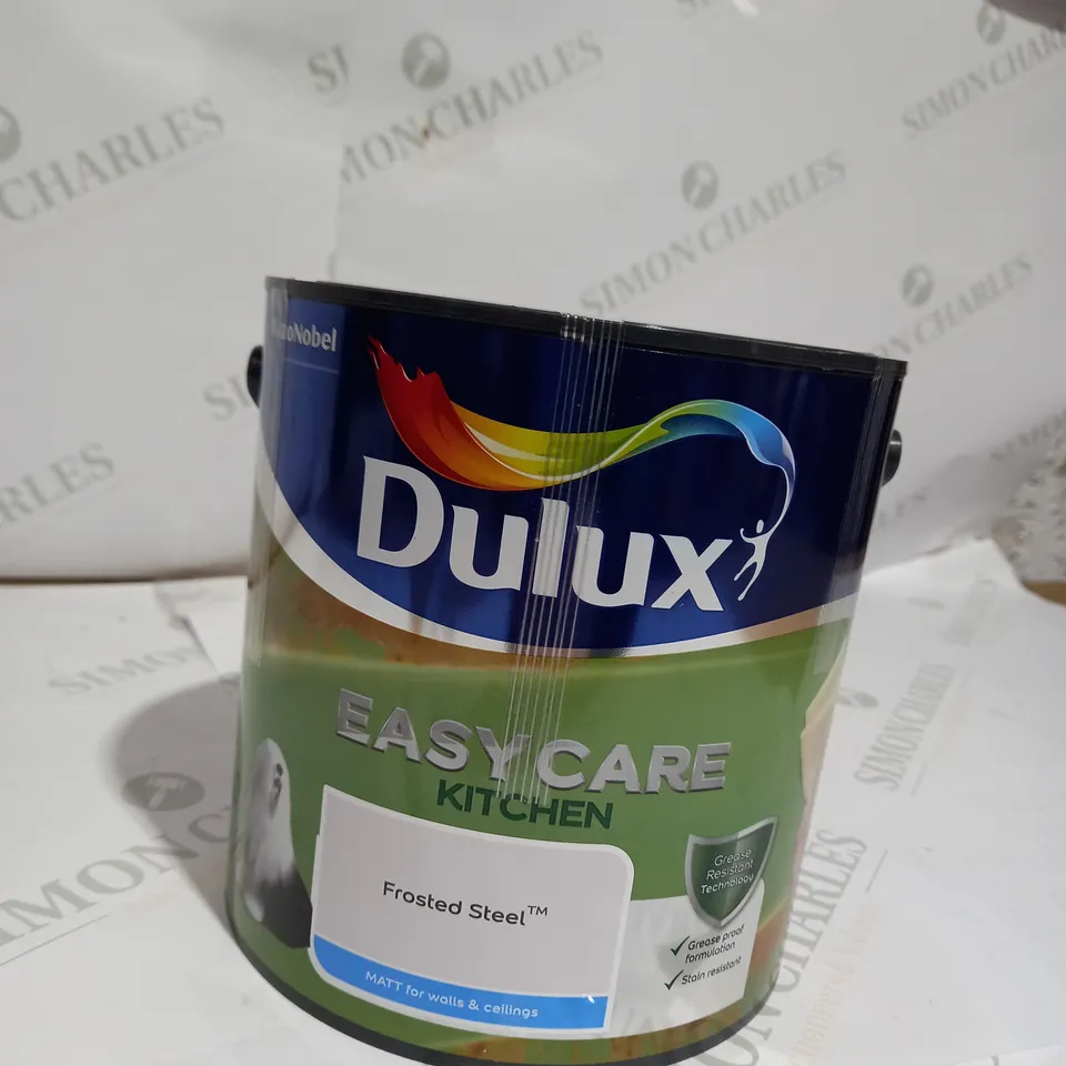DULUX EASYCARE KITCHEN FROSTED STEEL MATT EMULSION PAINT, 2.5L