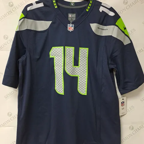 NIKE NFL SEAHAWKS JERSEY - METCALF 14 - LARGE