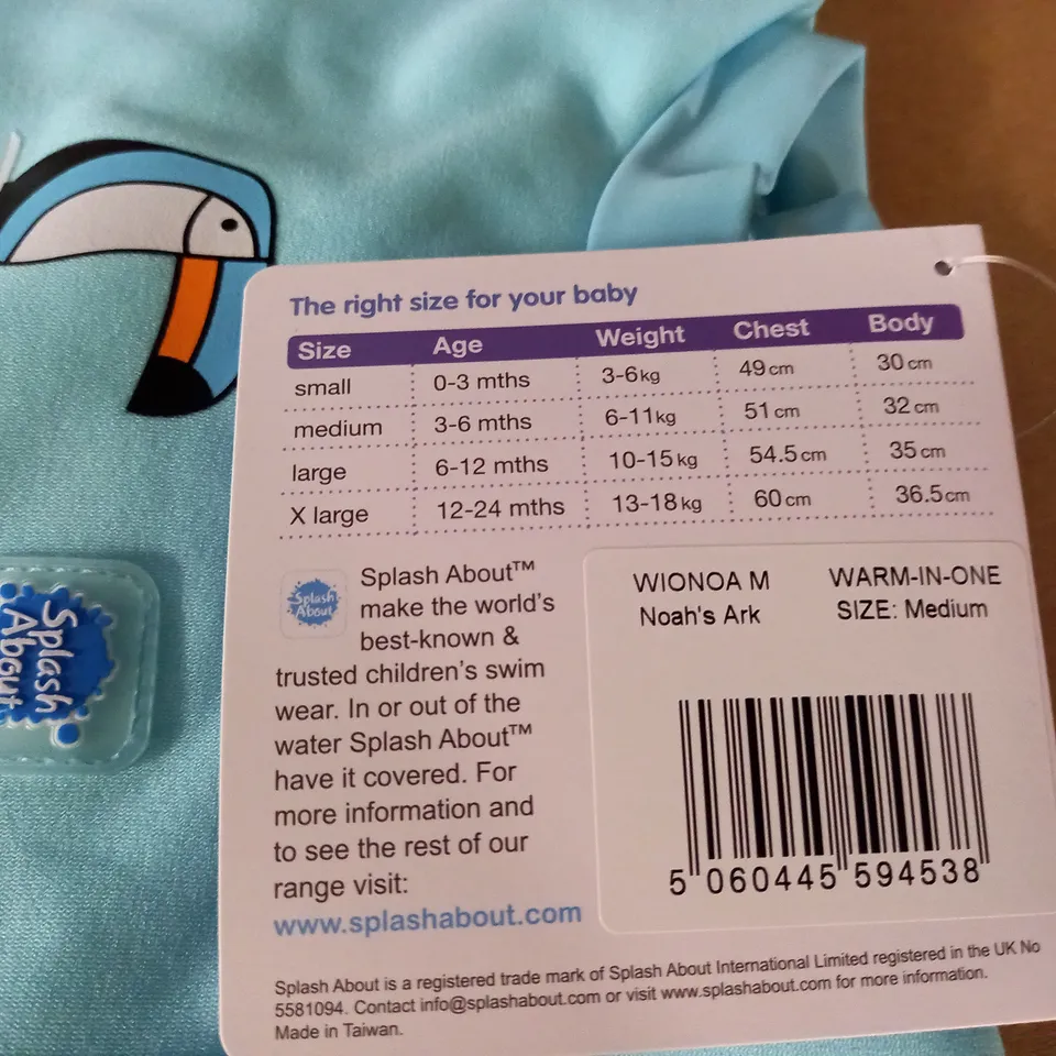 SPLASH ABOUT WARM IN ONE BABY WETSUIT - MED