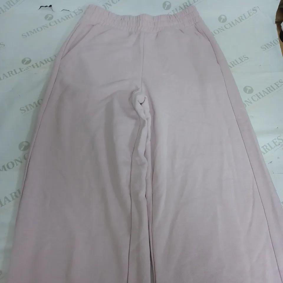 BERSHKA LIGHT PINK JOGGING BOTTOMS - XS