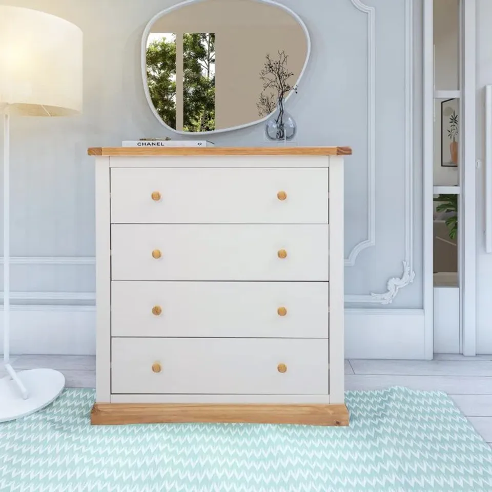 BOXED CATON 4-DRAWER CHEST OF DRAWERS (1 BOX)