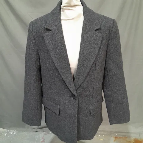 ZARA BLAZER JACKET IN DARK GREY SIZE S