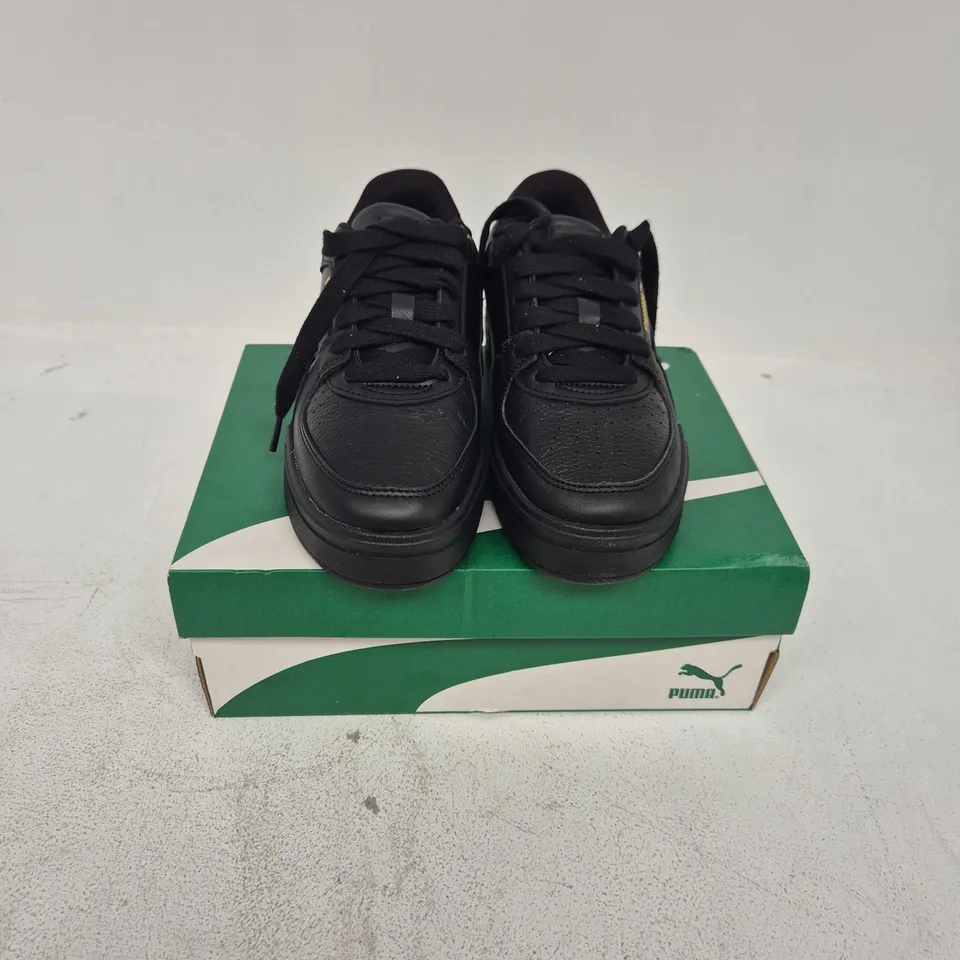 BOXED PAIR OF PUMA CA PRO CLASSIC II TRAINERS IN BLACK - UK 4