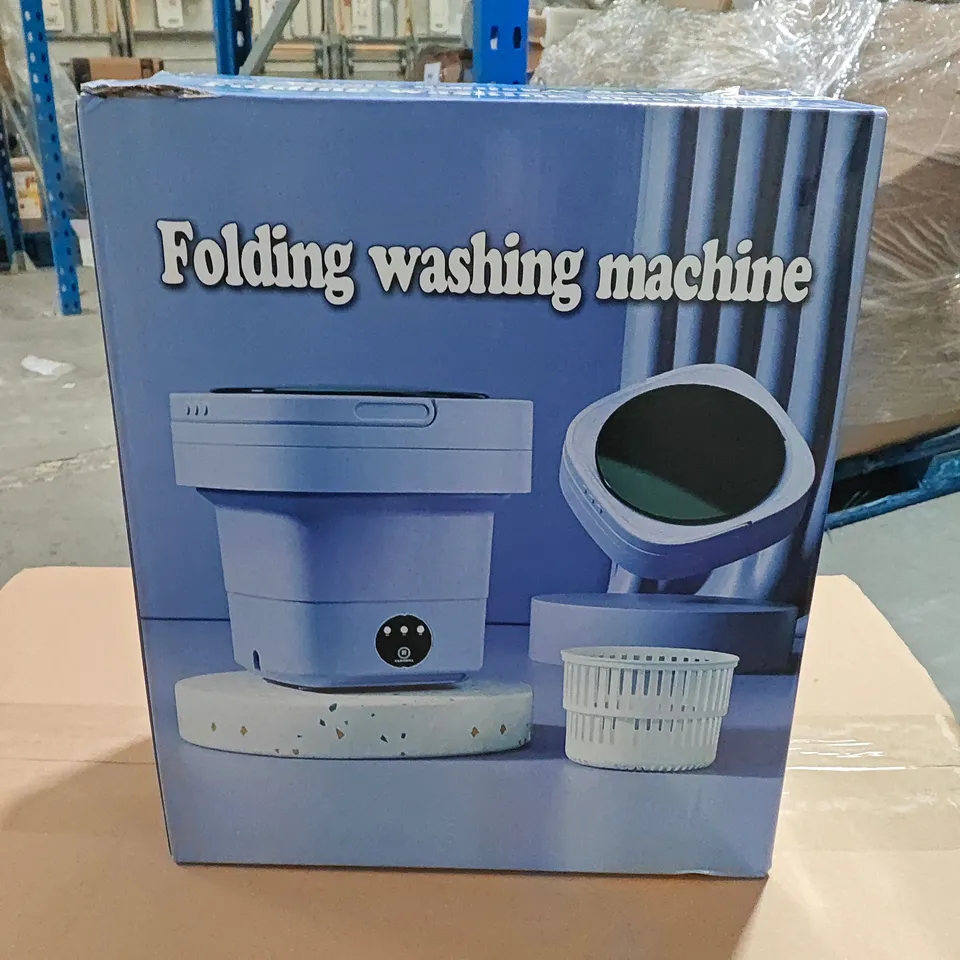 FOLDING WASHING MACHINE – PORTABLE LAUNDRY APPLIANCE (BOXED)