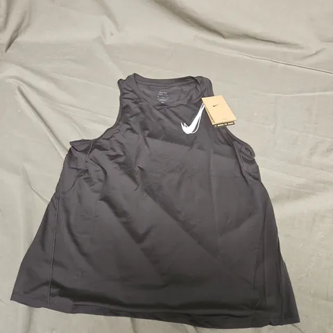NIKE ONE WOMENS TOP IN BLACK - MEDIUM