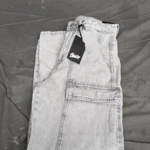 PULL&BEAR LIGHT WASH DENIM JEANS - MEN'S, UK 31 (EU 40 / US 31)