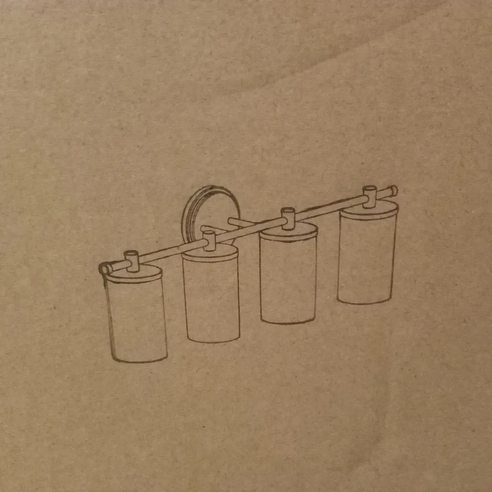 BOXED 4-LIGHT WALL LIGHT (1 BOX)