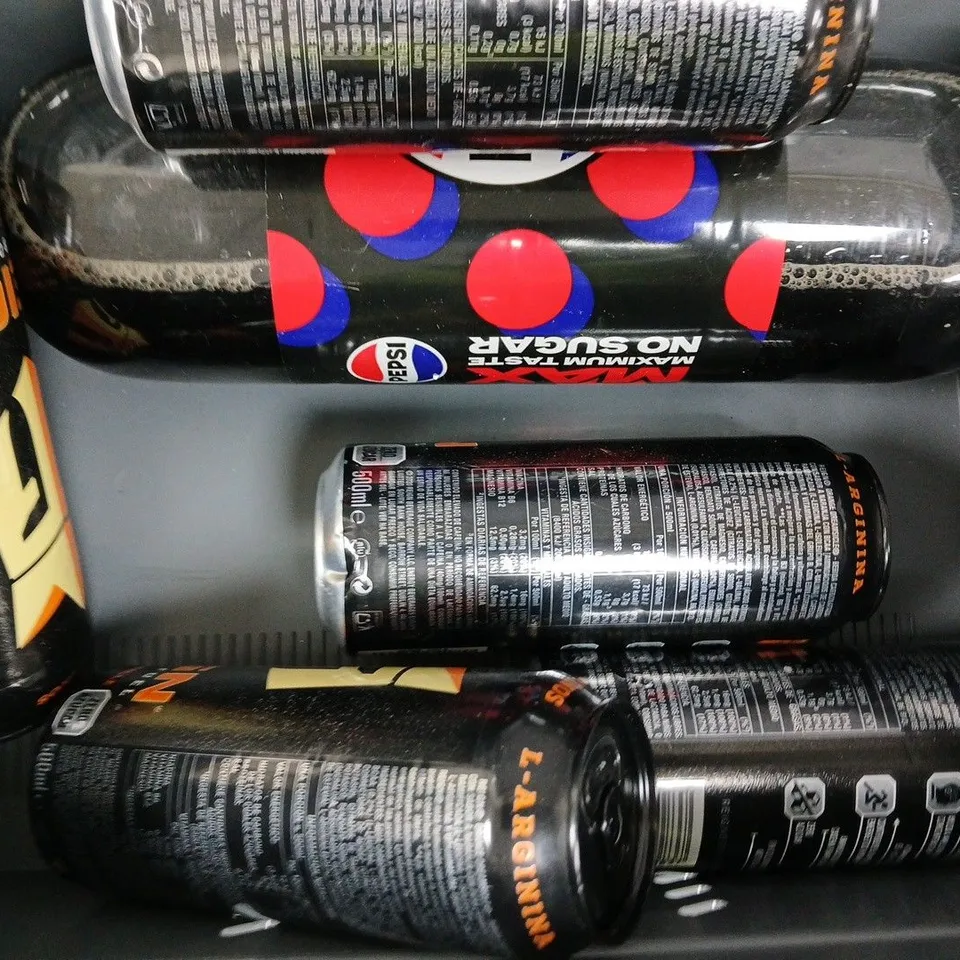 APPROXIMATELY 8 ASSORTED FOOD AND DRINK ITEMS TO INCLUDE REIGN, AND PEPSI