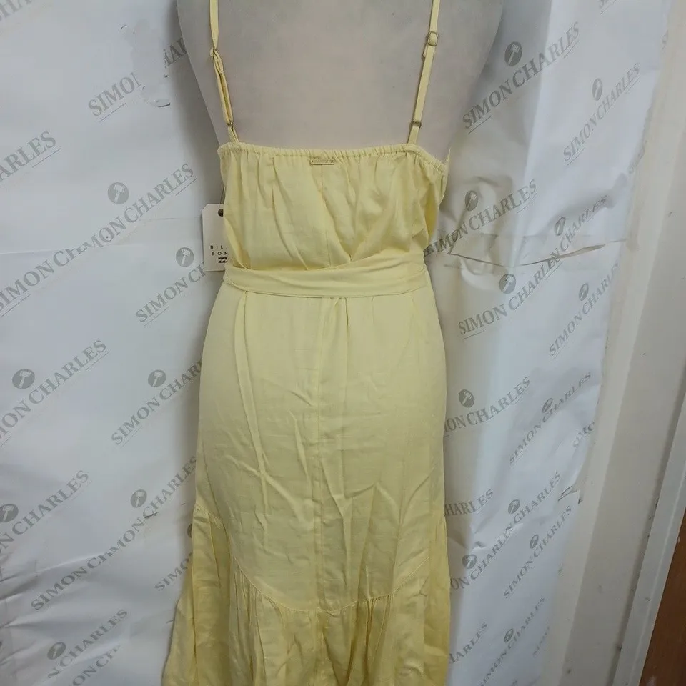 BILLABONG MIDI DRESS IN SUNBEAM YELLOW SIZE 10