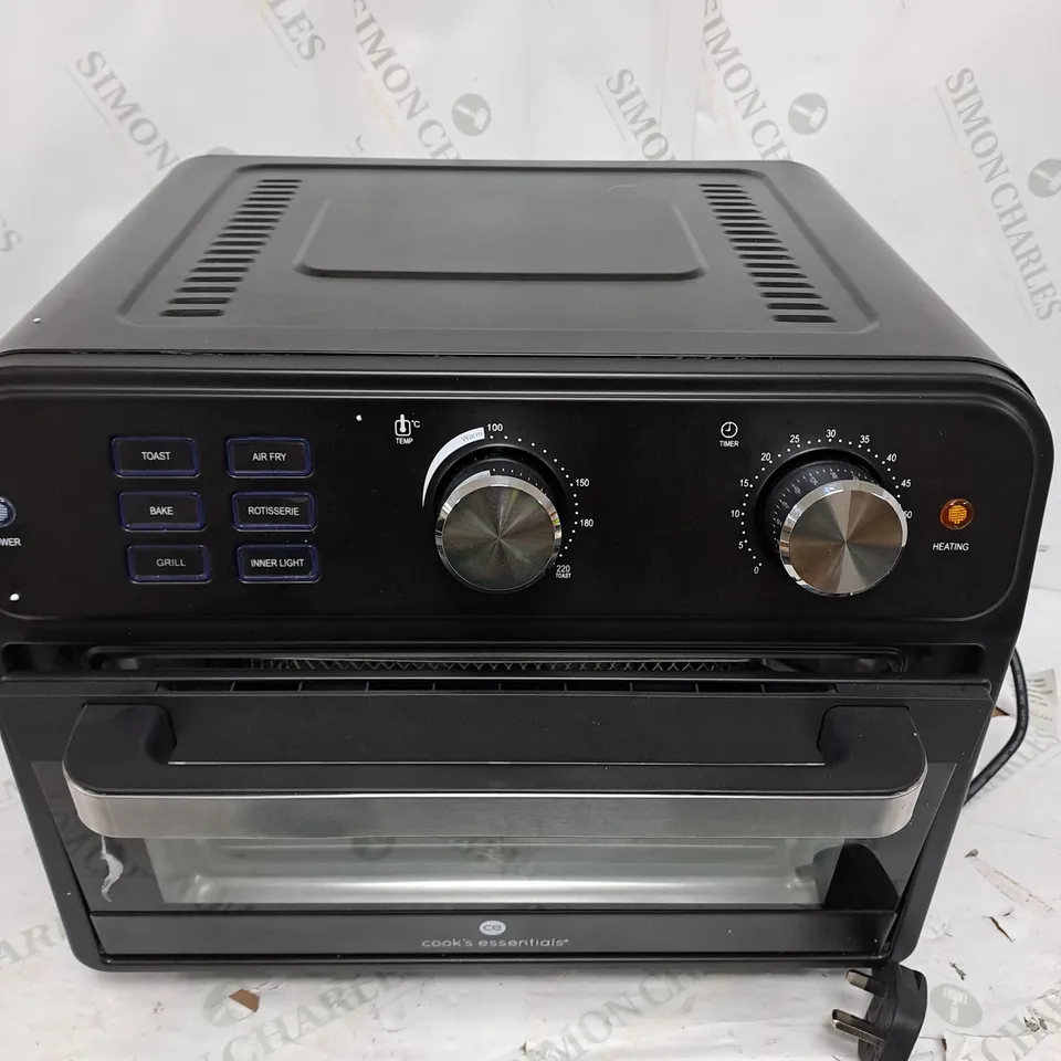 COOK'S ESSENTIAL 21-LITRE AIRFRYER OVEN IN BLACK