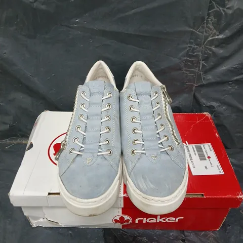 BOXED PAIR OF RIEKER FLATFORM TRAINERS - UK SIZE 40