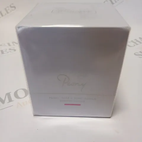 BOXED AND SEALED PEONY, ROSE, AND HONEYSUCLE SCENTED CANDLE 140G